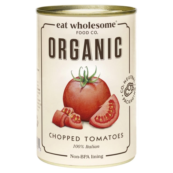 Eat Wholesome Organic Chopped Tomatoes 400g (Min. 4)