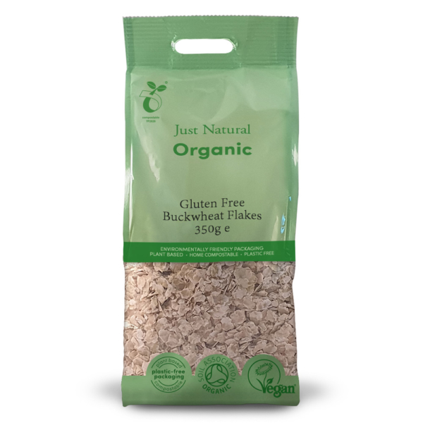 Just Natural Organic Gluten Free Buckwheat Flakes 350g