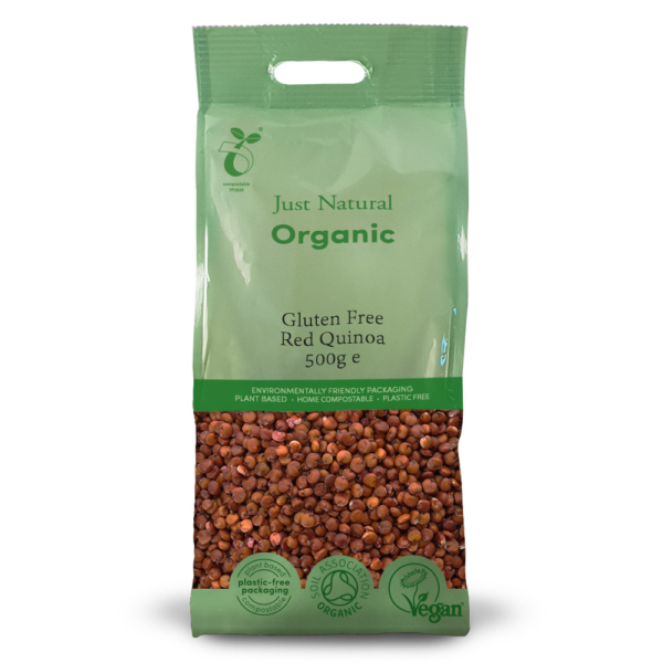 Just Natural Organic Gluten Free Red Quinoa 500g