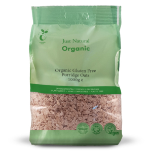 Just Natural Organic Gluten Free Porridge Oats 1Kg
