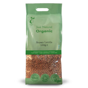 Just Natural Organic Brown Lentils 500g