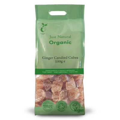 Just Natural Organic Ginger Candied Cubes