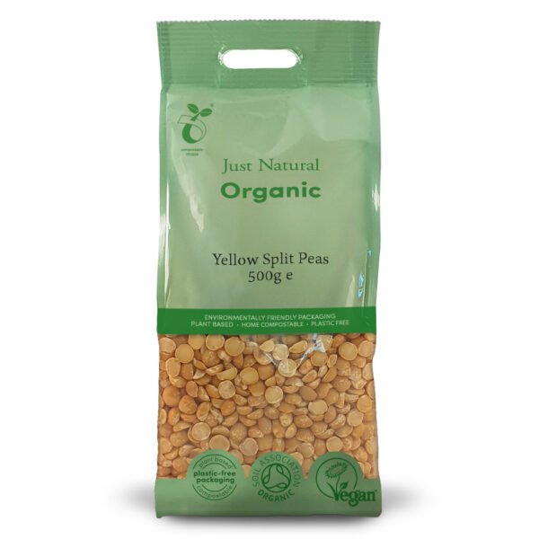 Just Natural Organic Yellow Split Peas 500g