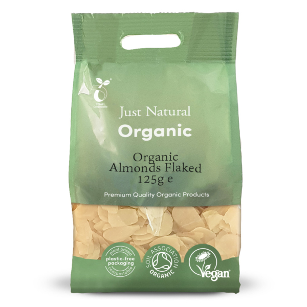 Just Natural Organic Almonds Flaked 125g