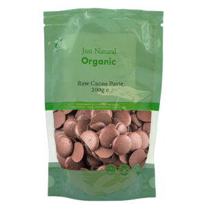 Just Natural Organic Raw Cacao Paste 200g