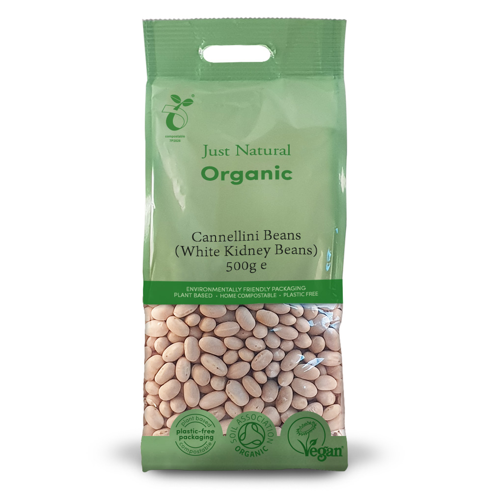 Just Natural Organic Cannellini Beans (White Kidney Beans) 500g