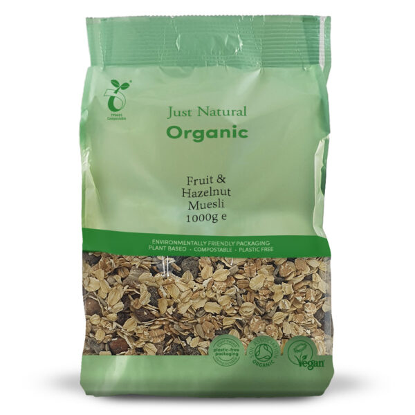 Just Natural Organic Fruit & Hazelnut Muesli 1Kg