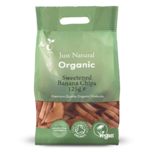 Just Natural Organic Banana Chips 125g