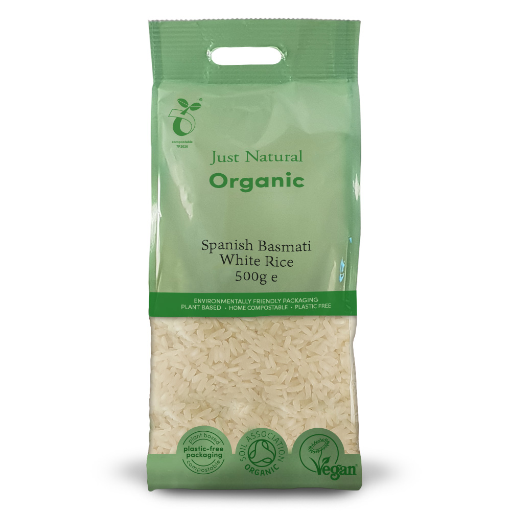 Just Natural Organic Spanish Basmati (Arodelta) White Rice 500g