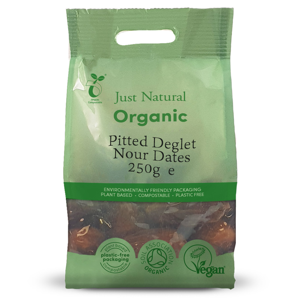 Just Natural Organic Pitted Deglet Nour Dates 250g