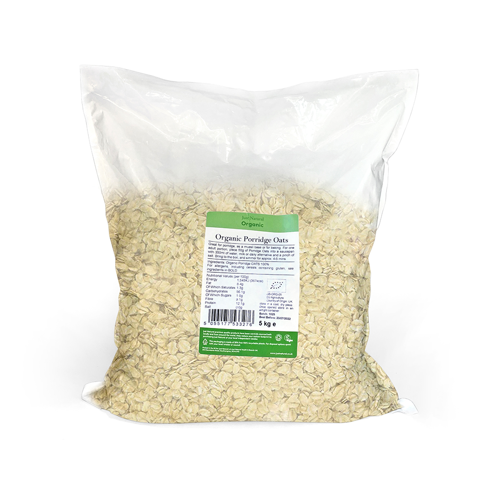 Just Natural Organic Porridge Oats 5kg