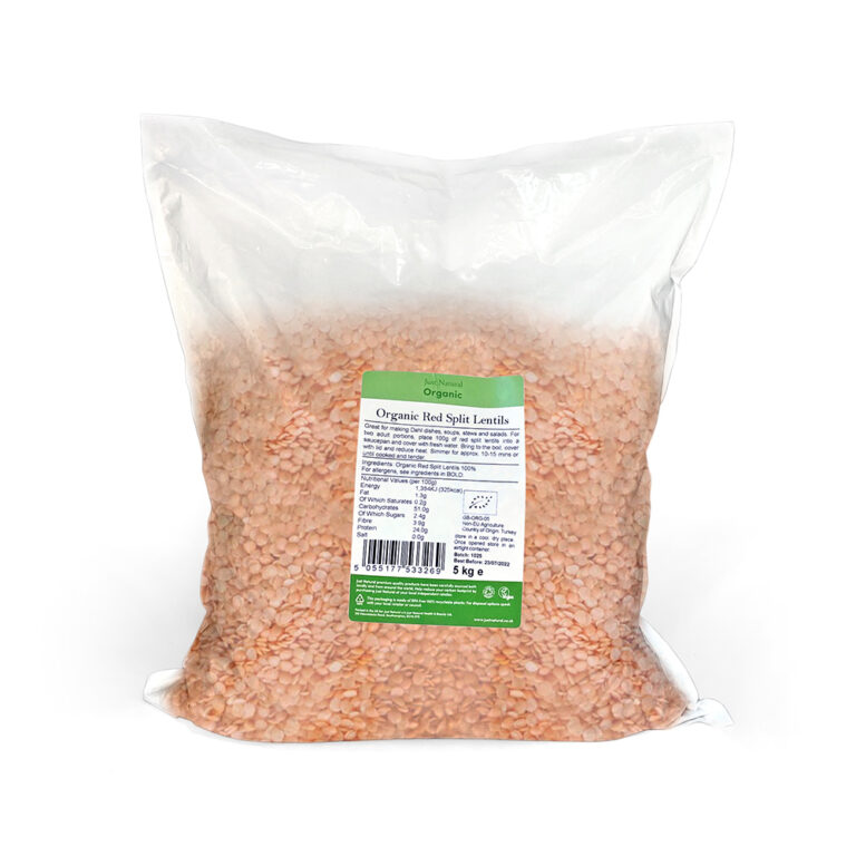 Just Natural Organic Red Split Lentils