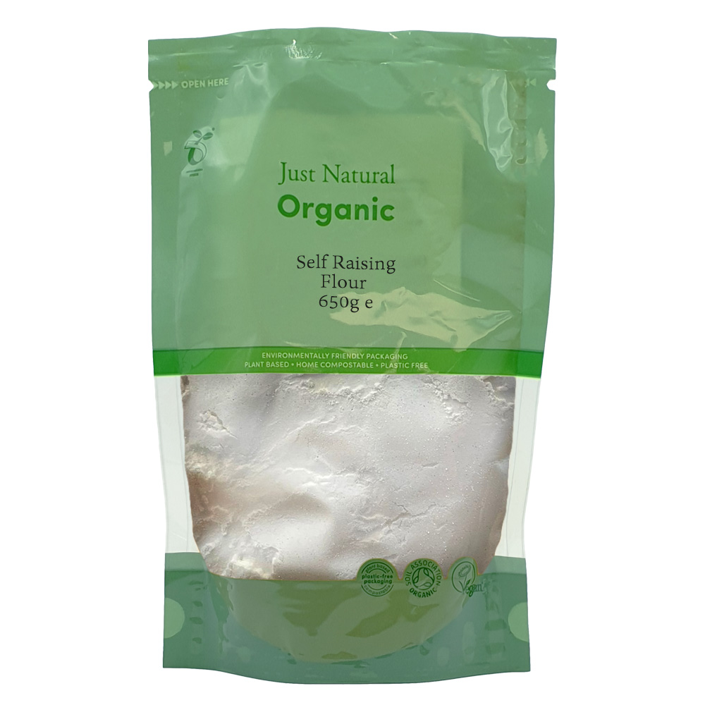Just Natural Organic White Self Raising Flour 650g