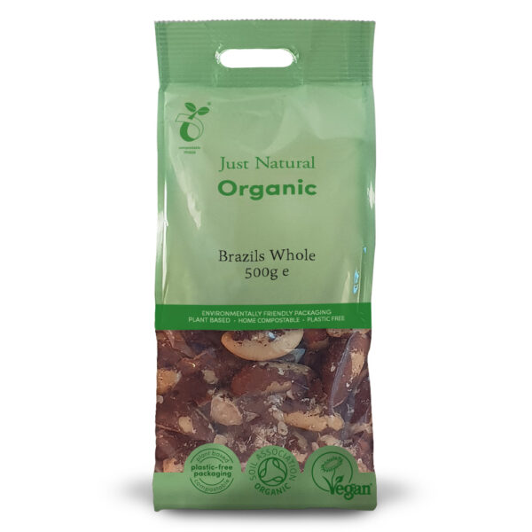 Just Natural Organic Brazils Whole 500g