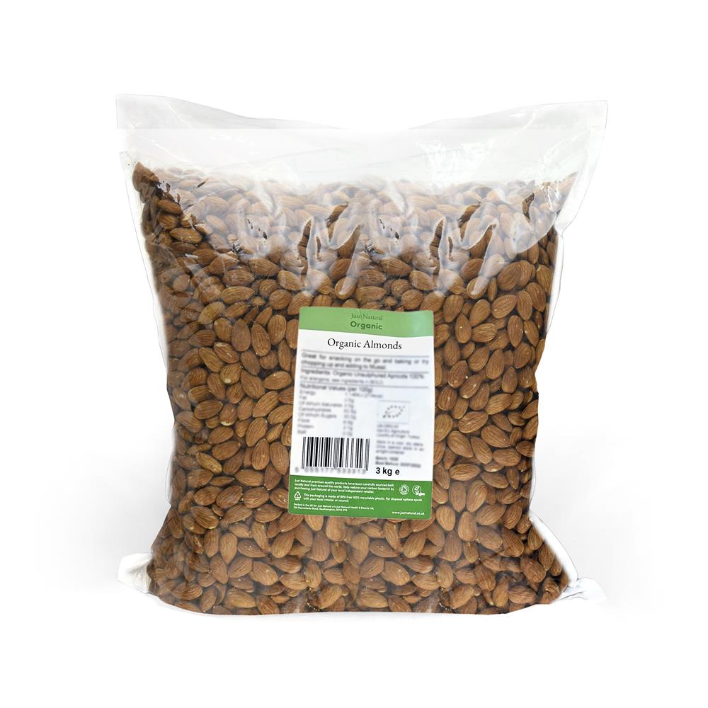 Just Natural Organic Whole Almonds 3kg