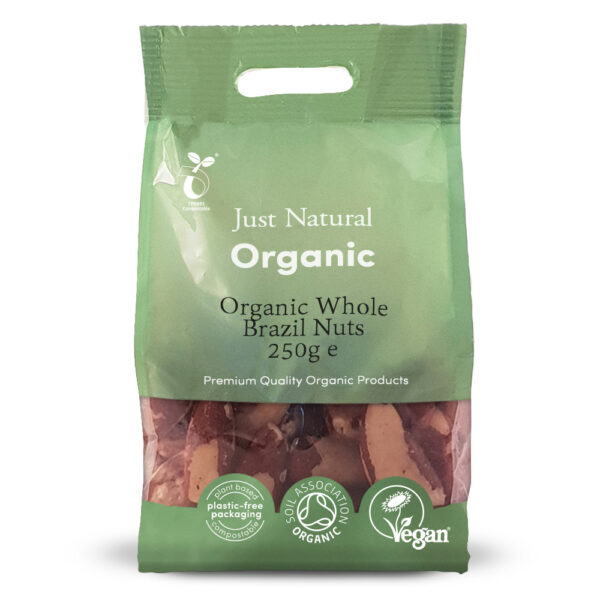 Just Natural Organic Brazils Whole 250g