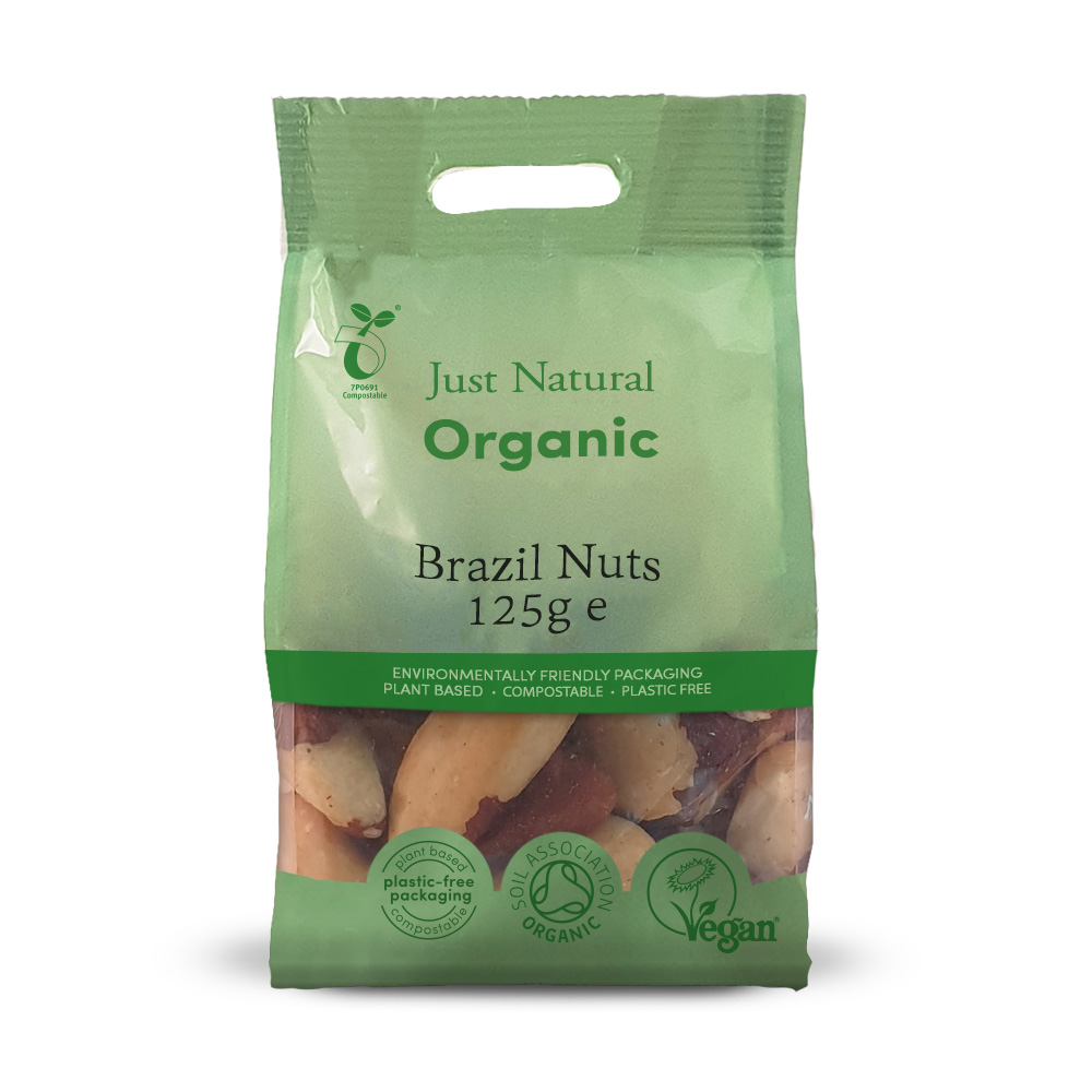 Just Natural Organic Brazils Whole 125g