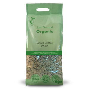 Just Natural Organic Green Lentils 500g