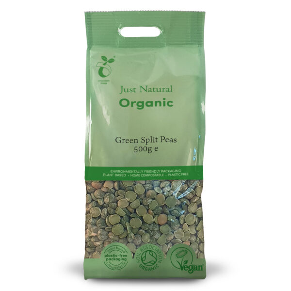 Just Natural Organic Green Split Peas 500g