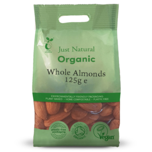 Just Natural Organic Almonds Whole 125g