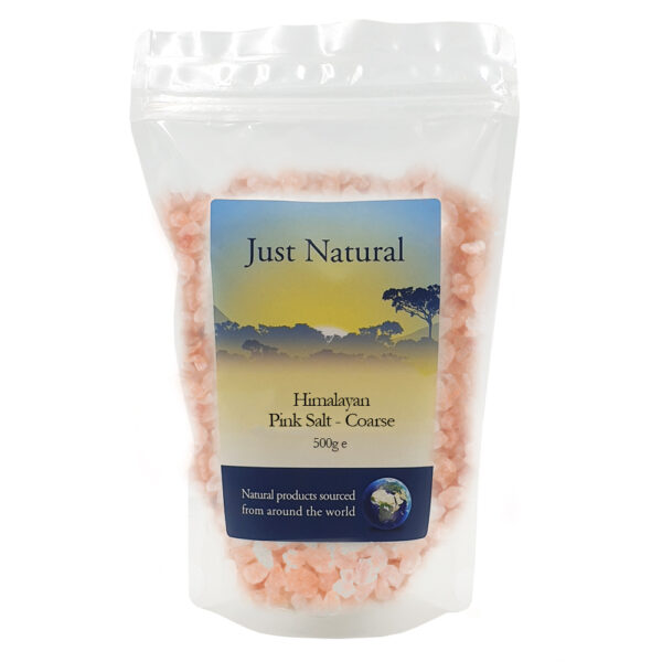 Just Natural Himalayan Rose Pink Crystal Salt - Coarse 500g