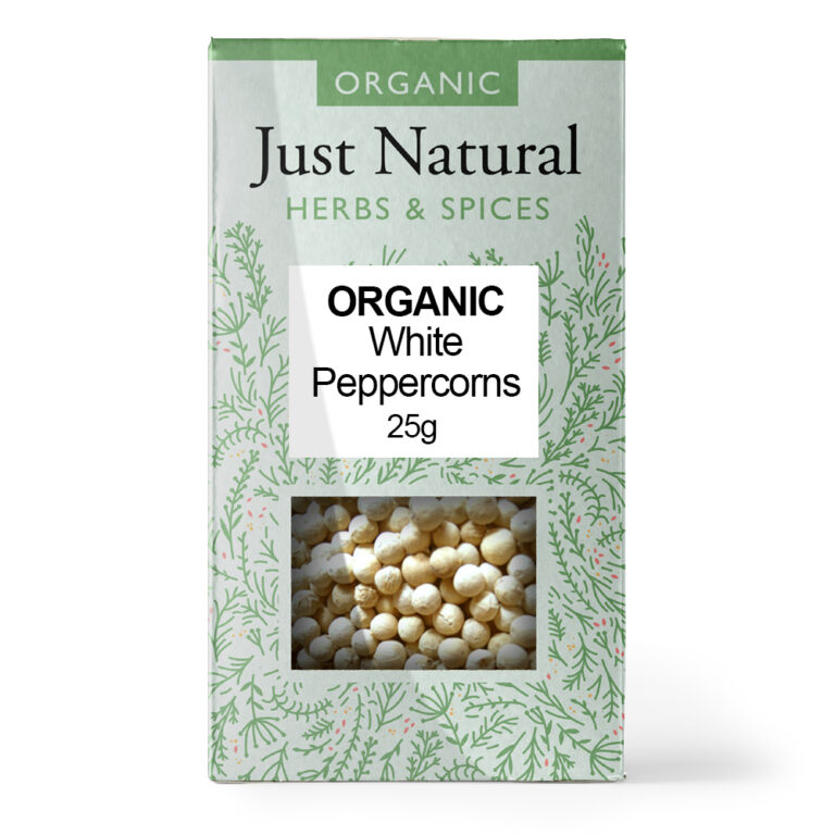 Just Natural Organic White Peppercorns
