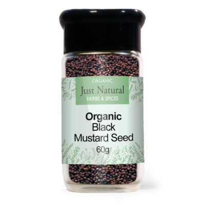 Just Natural Organic Brown Mustard Seed (Glass Jar)