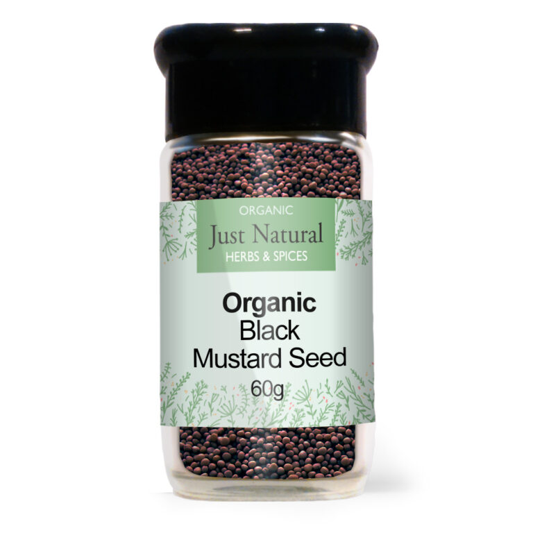 Just Natural Organic Brown Mustard Seed (Glass Jar)