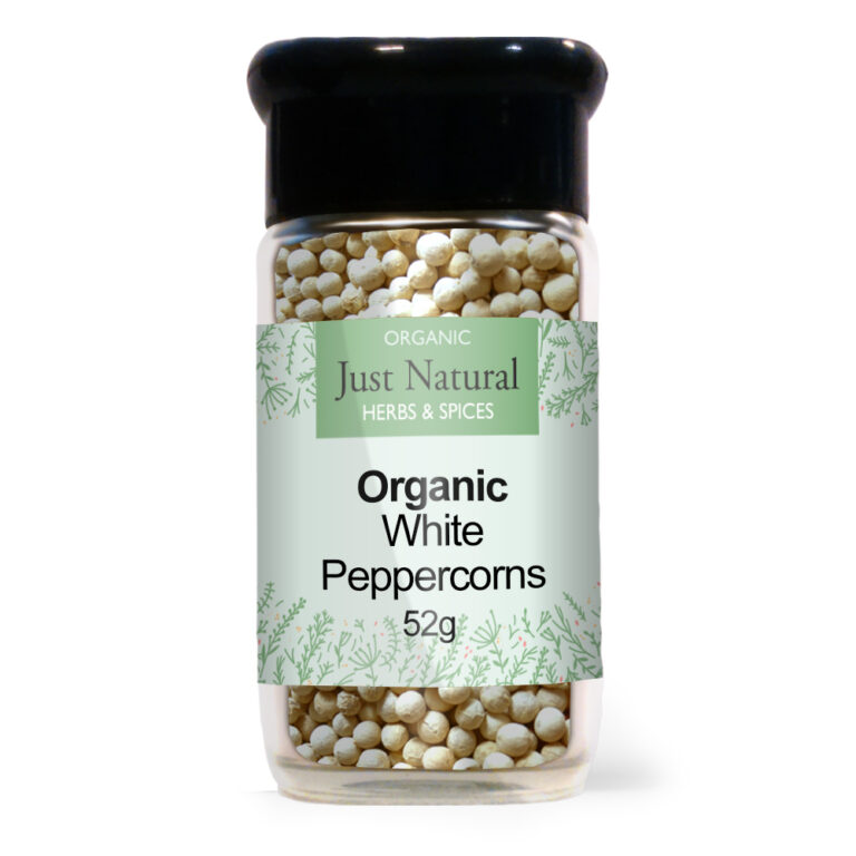 Just Natural Organic White Peppercorns