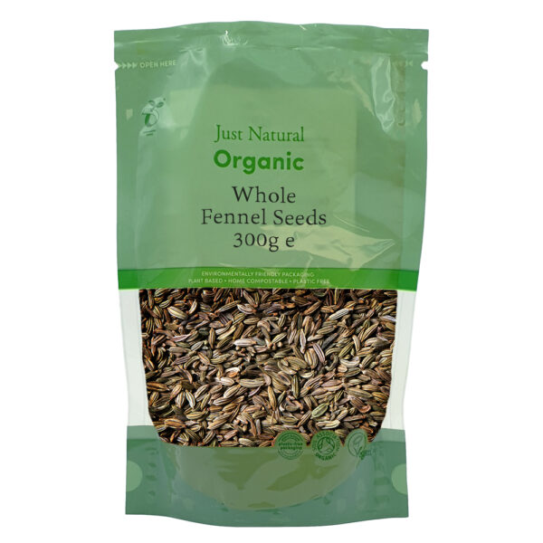 Just Natural Organic Whole Fennel Seeds 300g