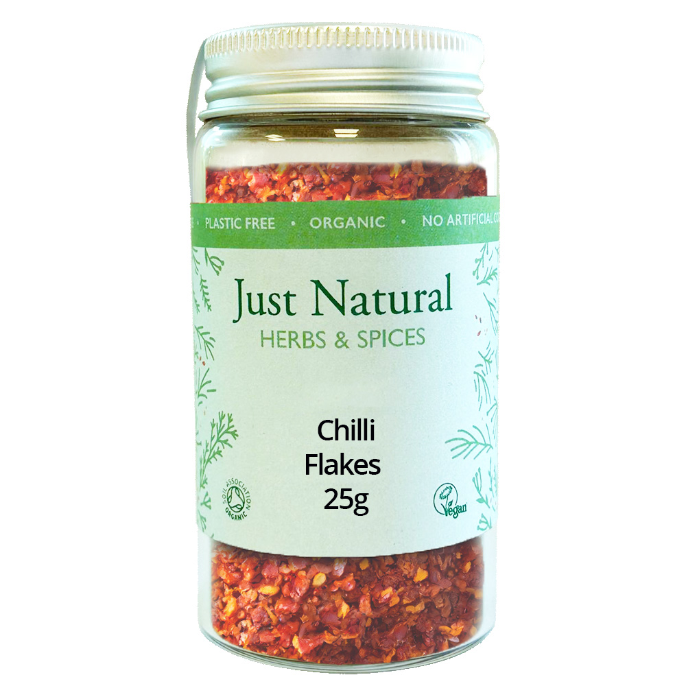 Just Natural Organic Chilli Flakes (Jar) 25g