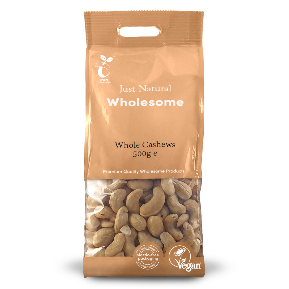 Just Natural Whole Cashews 500g