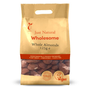 Just Natural Whole Almonds 125g