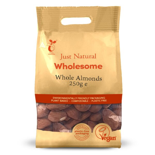 Just Natural Whole Almonds 250g