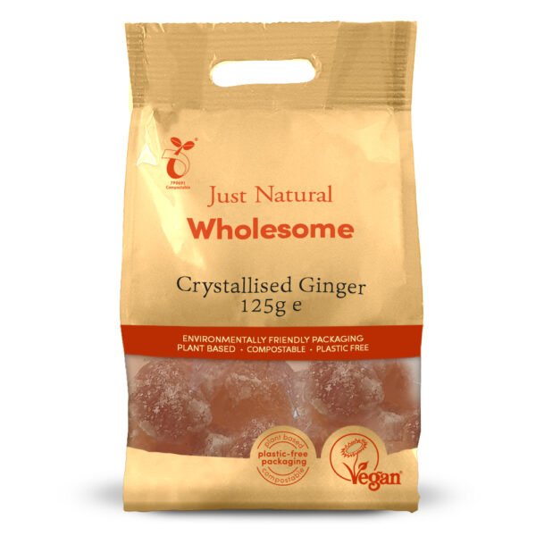 Just Natural Crystallised Ginger 125g