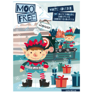 Moo Free Kids White Advent Calendar 70g
