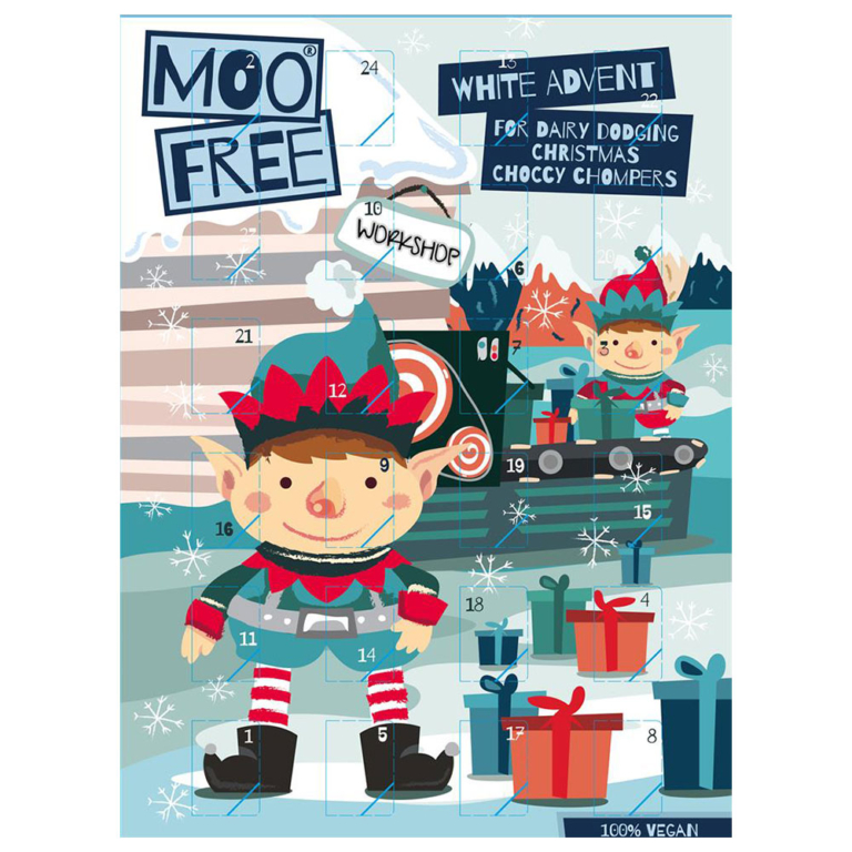 Moo Free Kids White Advent Calendar