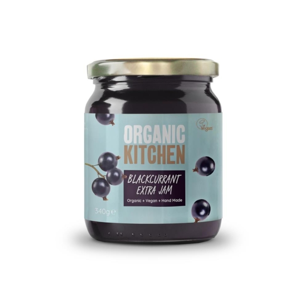 Organic Kitchen Organic Blackcurrant Extra Fruit Jam 340g