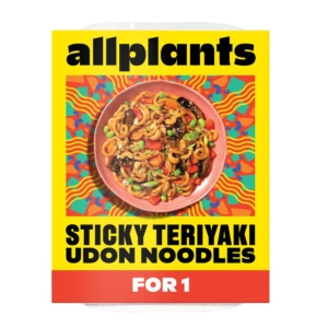 Allplants Sticky Teriyaki Udon Noodles 351g
