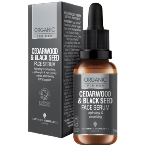 Amphora Aromatics Cedarwood & Black Seed Face Serum For Men Organic 30ml