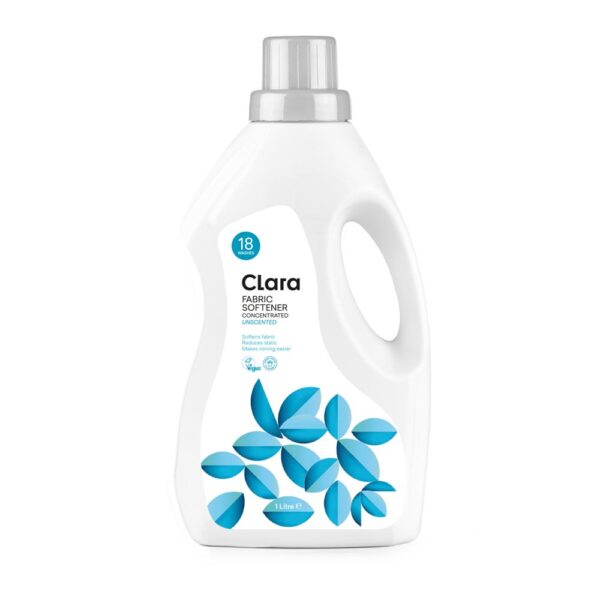 Clara Concentrated Fabric Softener Unscented 1L