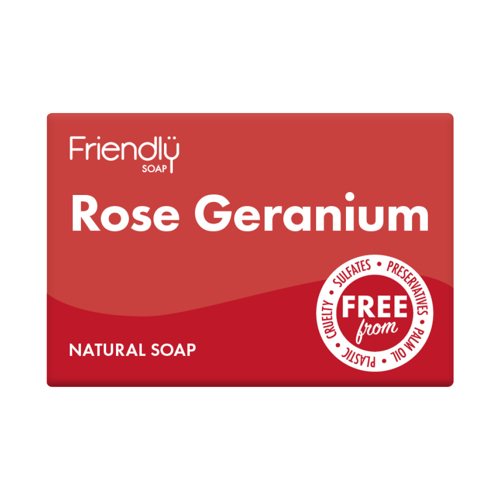 Friendly Soap Rose Geranium Soap 95g