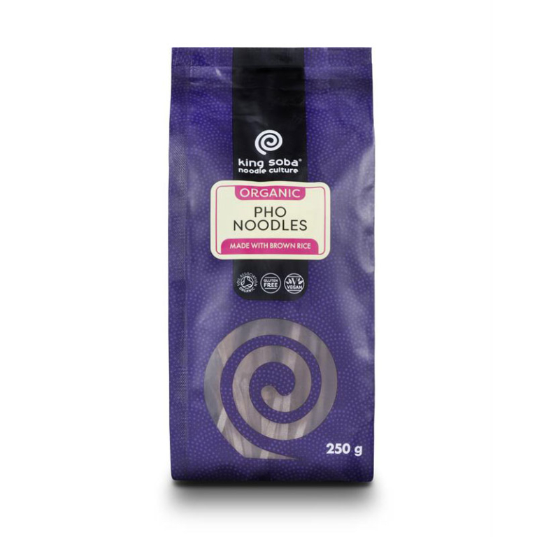 King Soba Organic Pho Noodles Made With Brown Rice