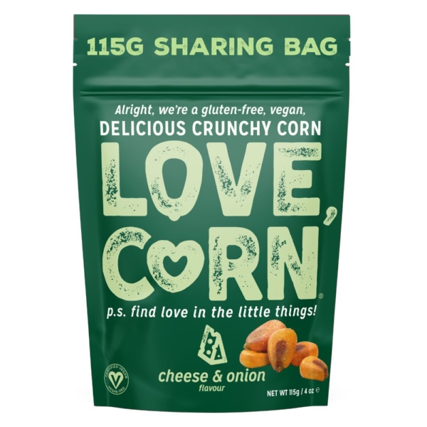 Love Corn Cheese & Onion Corn Snack 115g X 6