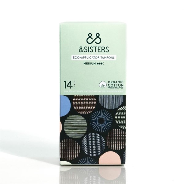 &SISTERS Eco-Applicator Tampons Medium Organic Cotton 14pk