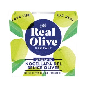 The Real Olive Company Organic Nocellara Del Belice Olives 210g