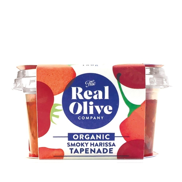 The Real Olive Company Organic Smoky Harissa Tapenade 180g