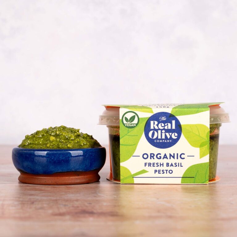 The Real Olive Company Organic Fresh Basil Pesto
