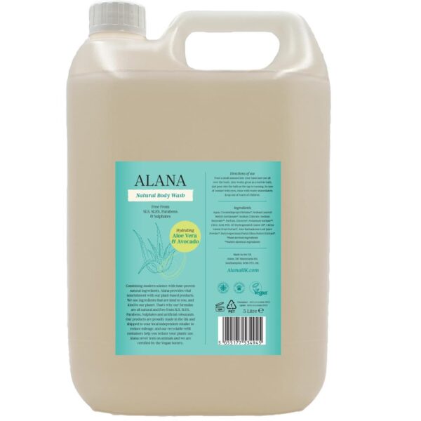 Alana Aloe Vera & Avocado Natural Body Wash 5L