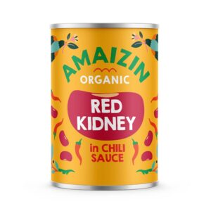 Amaizin Organic Red Kidney Beans in Chilli Sauce 400g